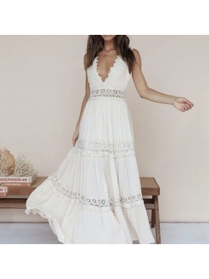 Vestito Lungo Donna Copricostume Stile Coachella 110417